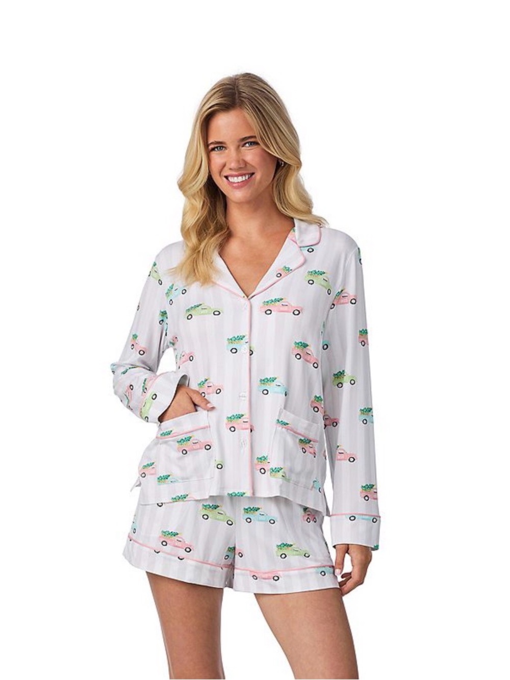 Beauty Sleep Social Belle Long Sleeve Top & Shorts pajama set, XXL, NWT